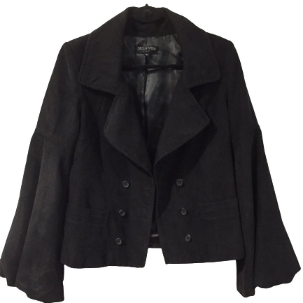 Della Spiga Italy Ladies Black Jacket